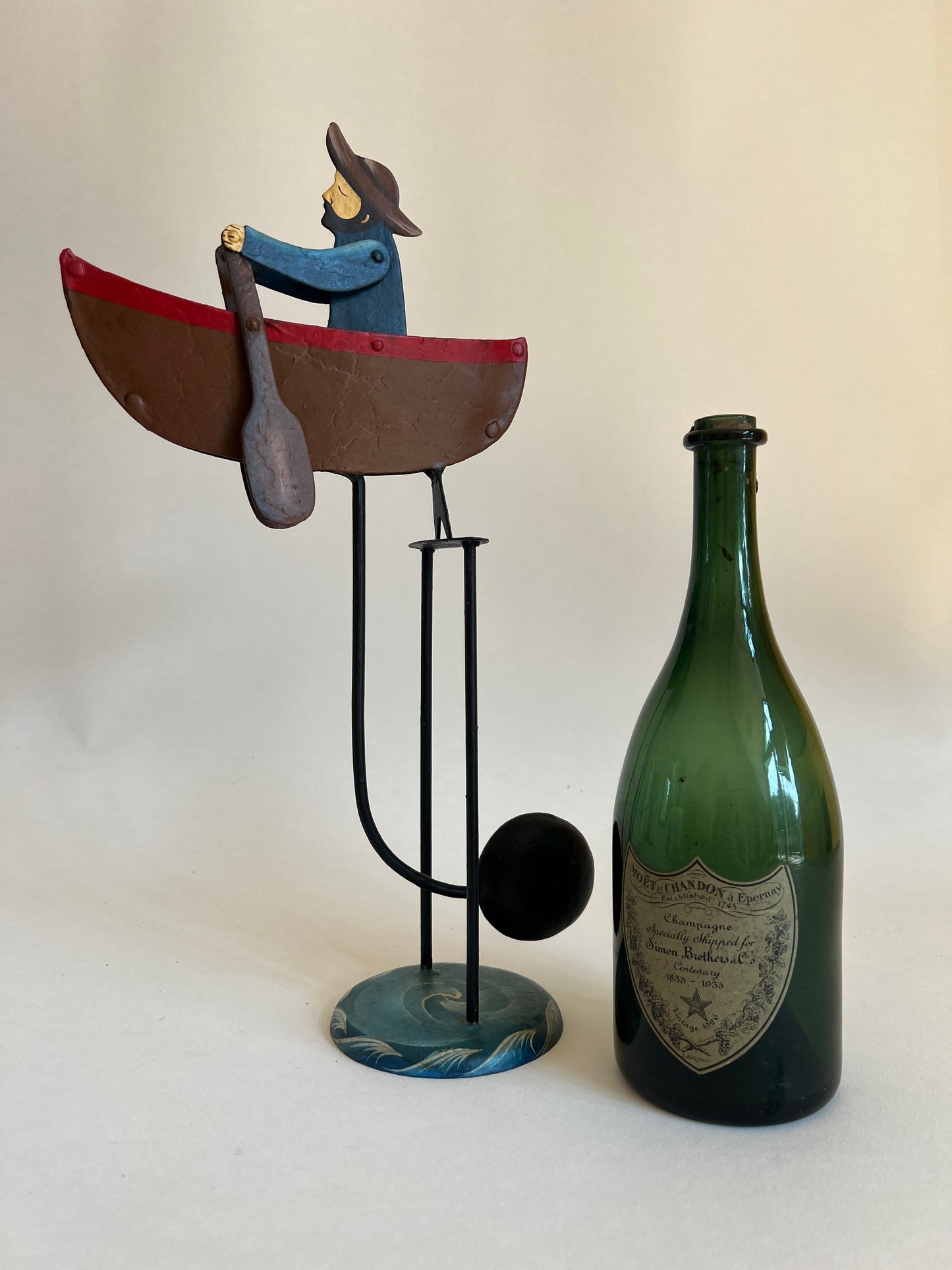 Driftwood Journey-Rowing Boat Balance Model