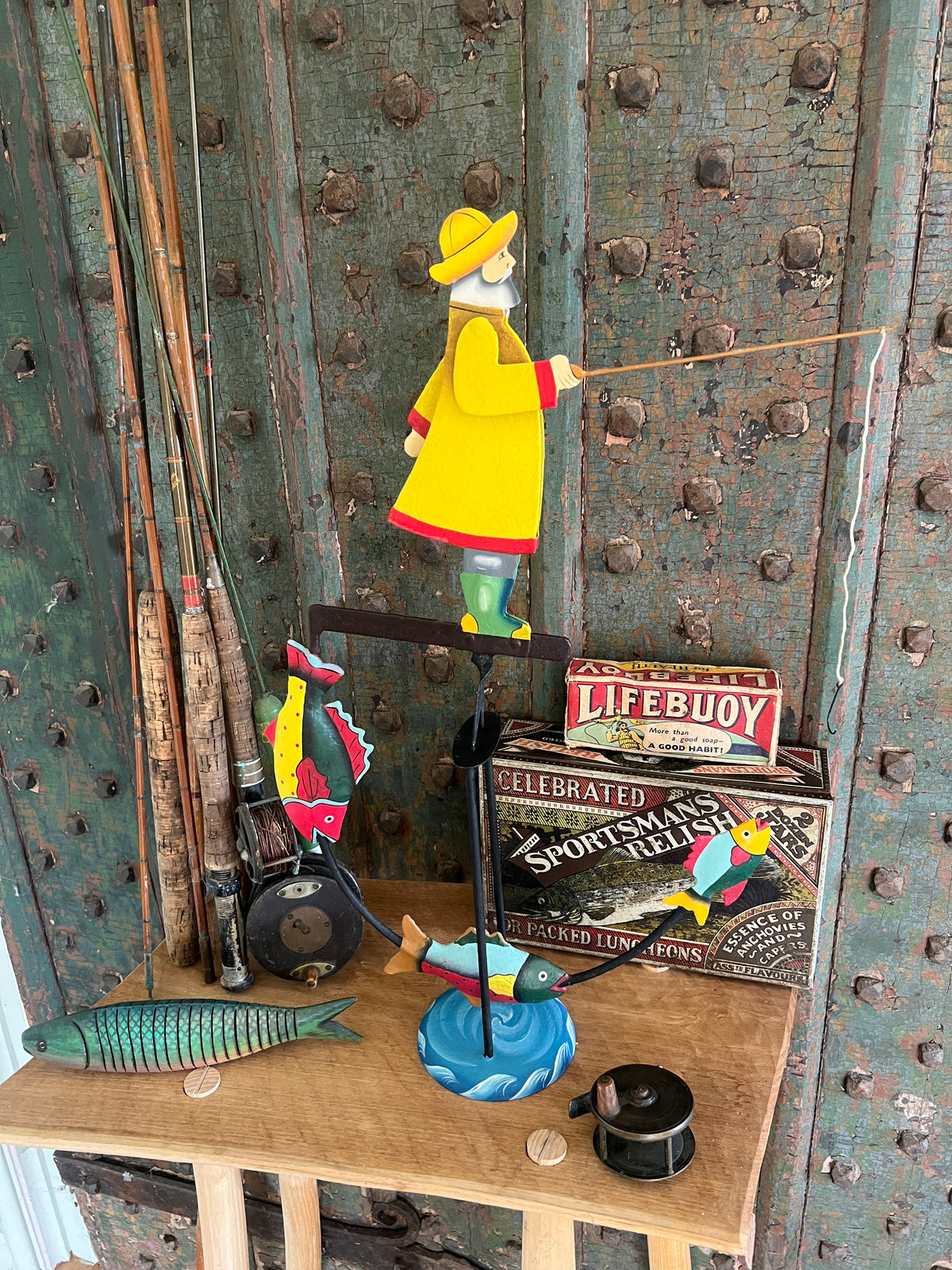 Off the Hook-Fishing Angler Gift-Handmade Metal Balance Model