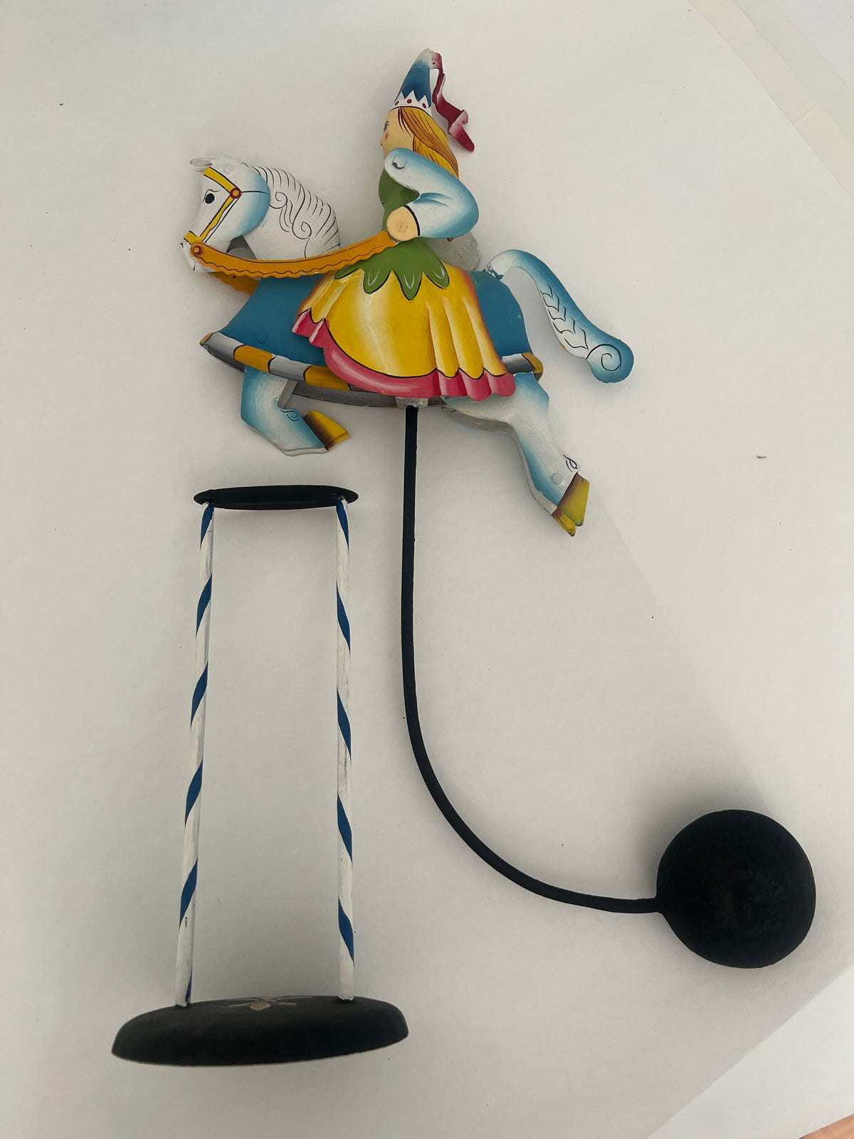 Perfect Princess-Fairytale Princess on Horseback Gift-Handmade Metal Balance Model