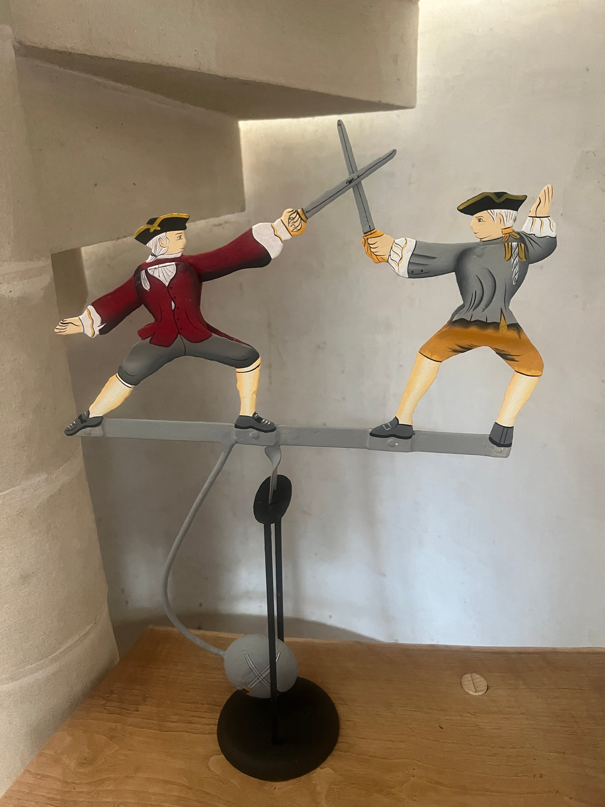 En Garde-Fencing Duel Gift-Handmade Metal Balance Model