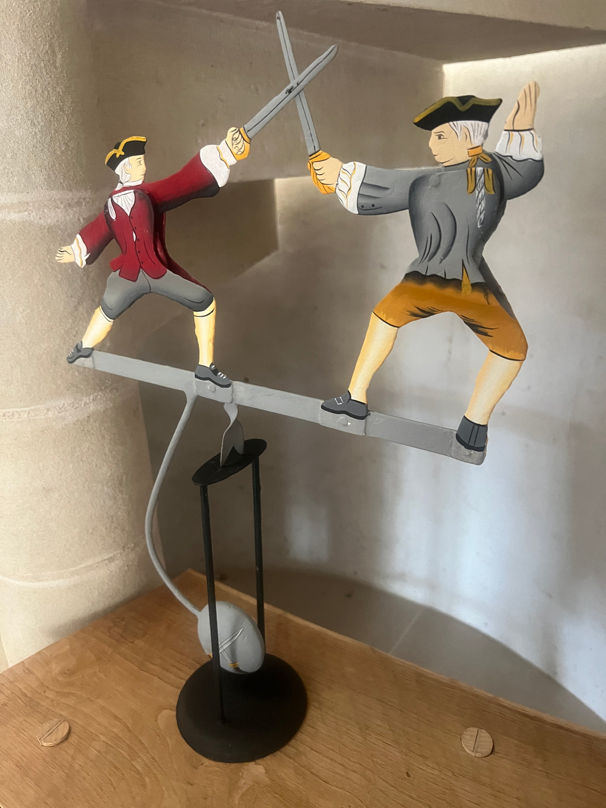 En Garde-Fencing Duel Gift-Handmade Metal Balance Model