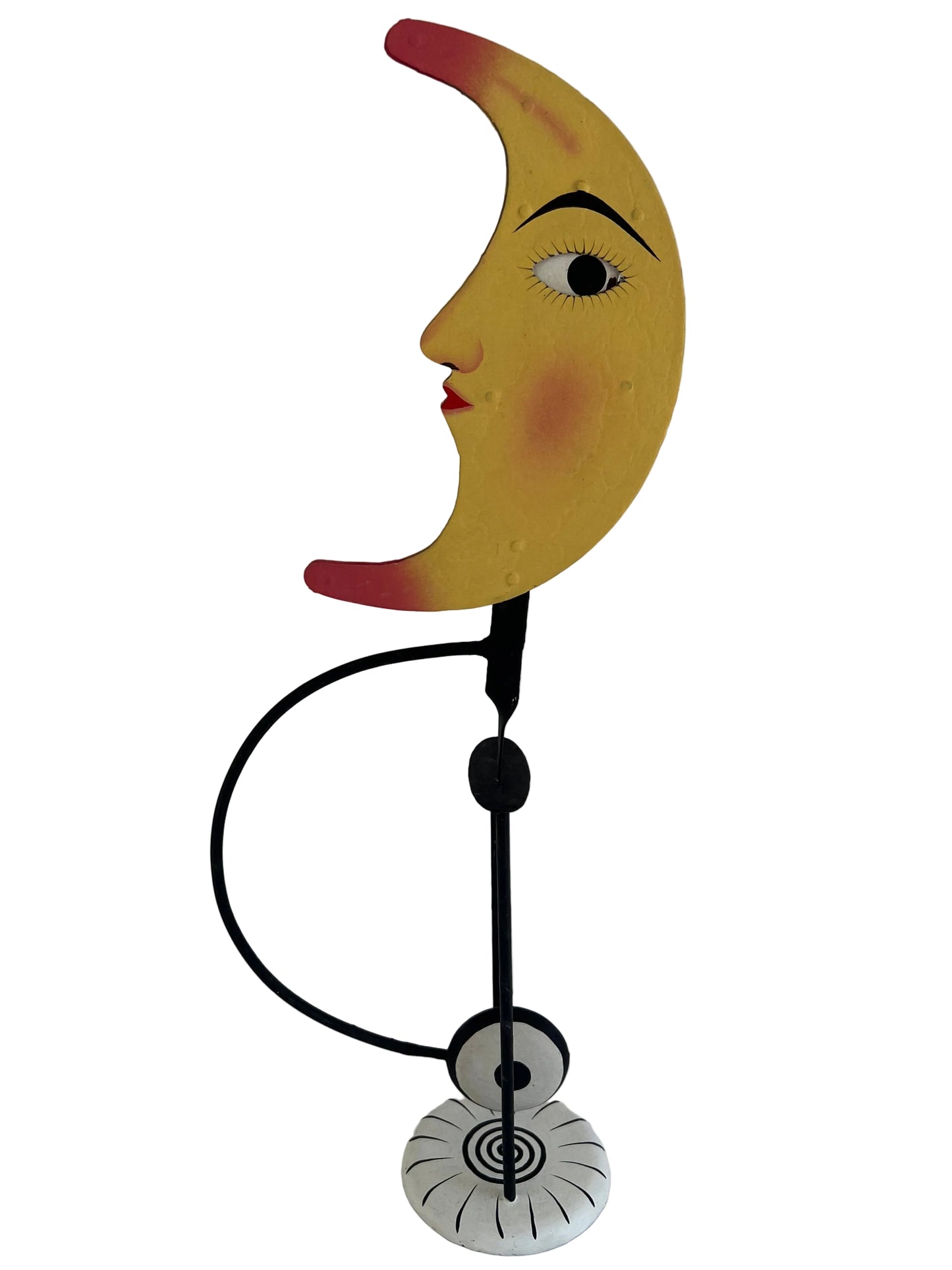 Man in the Moon – Handmade Metal Crescent Moon Balance Model