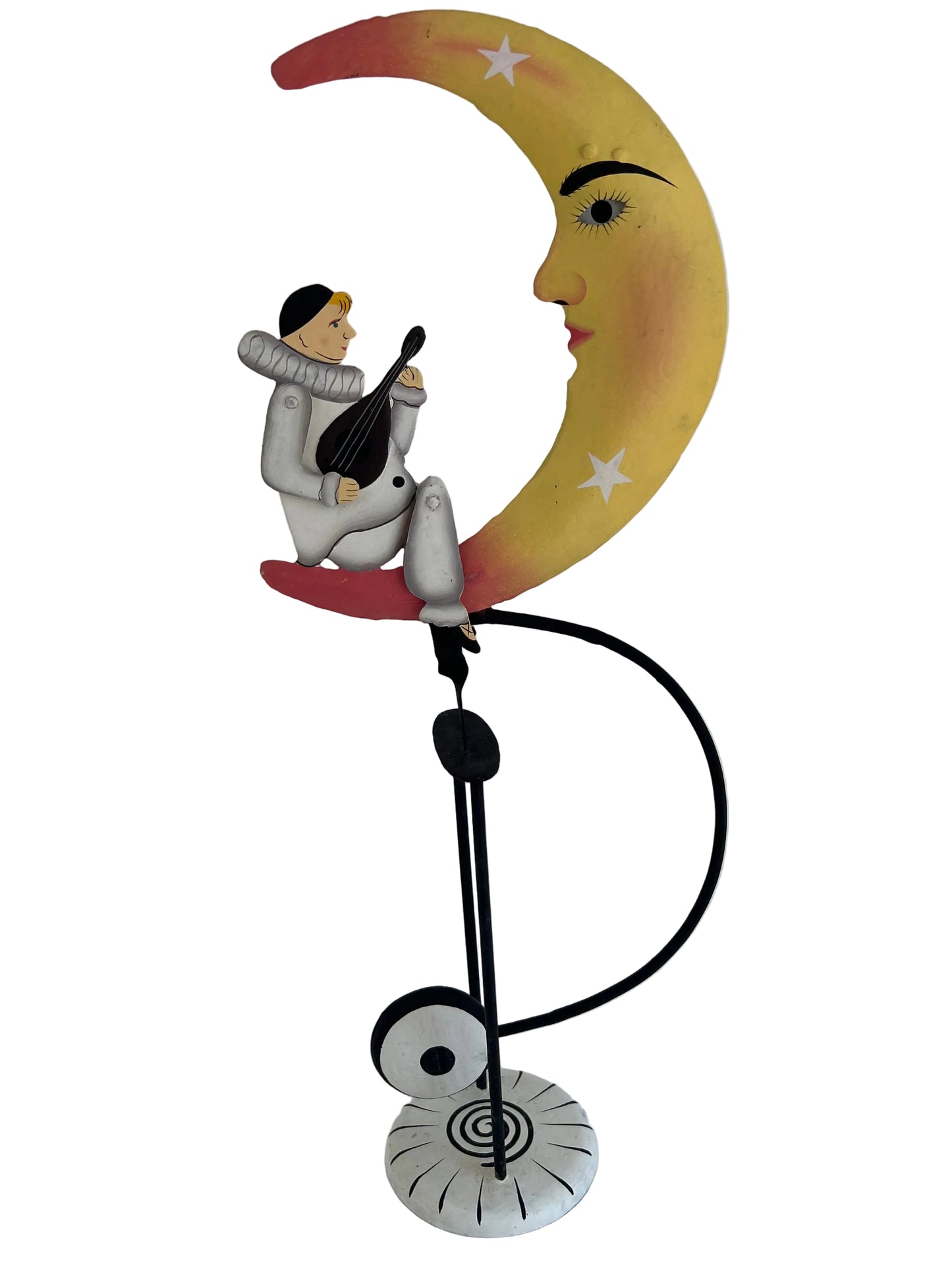 Moonlight Melody – Handmade Metal Pierrot Moon Balance Model