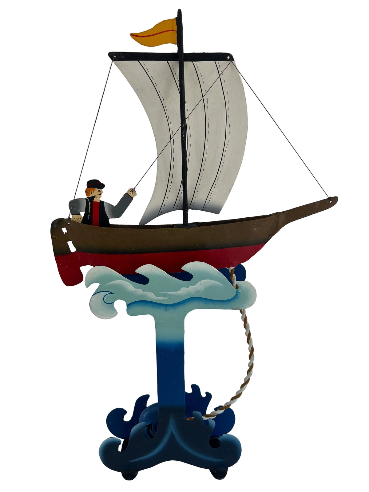 Tideman's Tilt-Sailing Boat Gift-Handmade Metal Balance Model