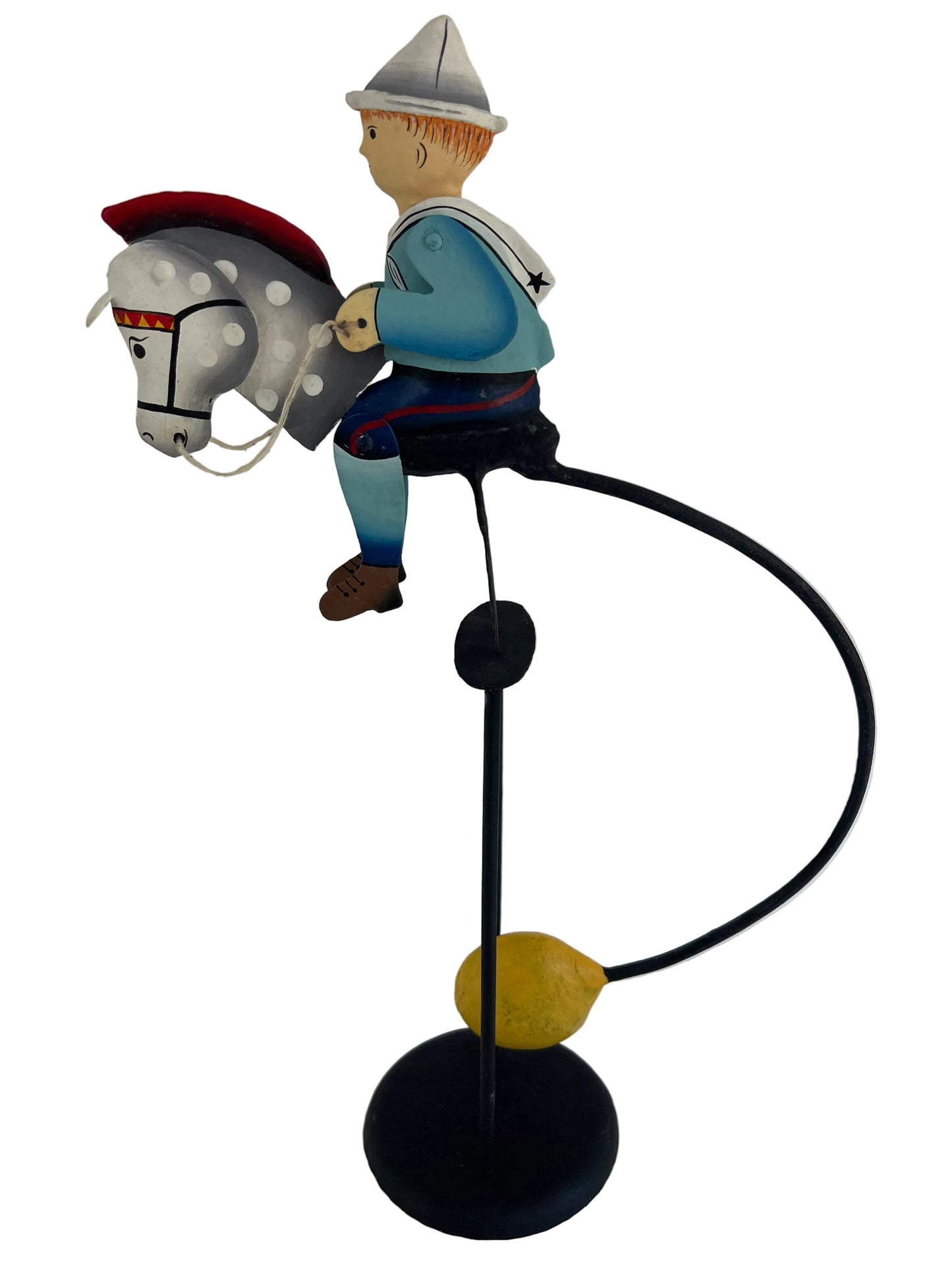 Hobby Horse Blue Boy-Child Toy Horse Balance Model