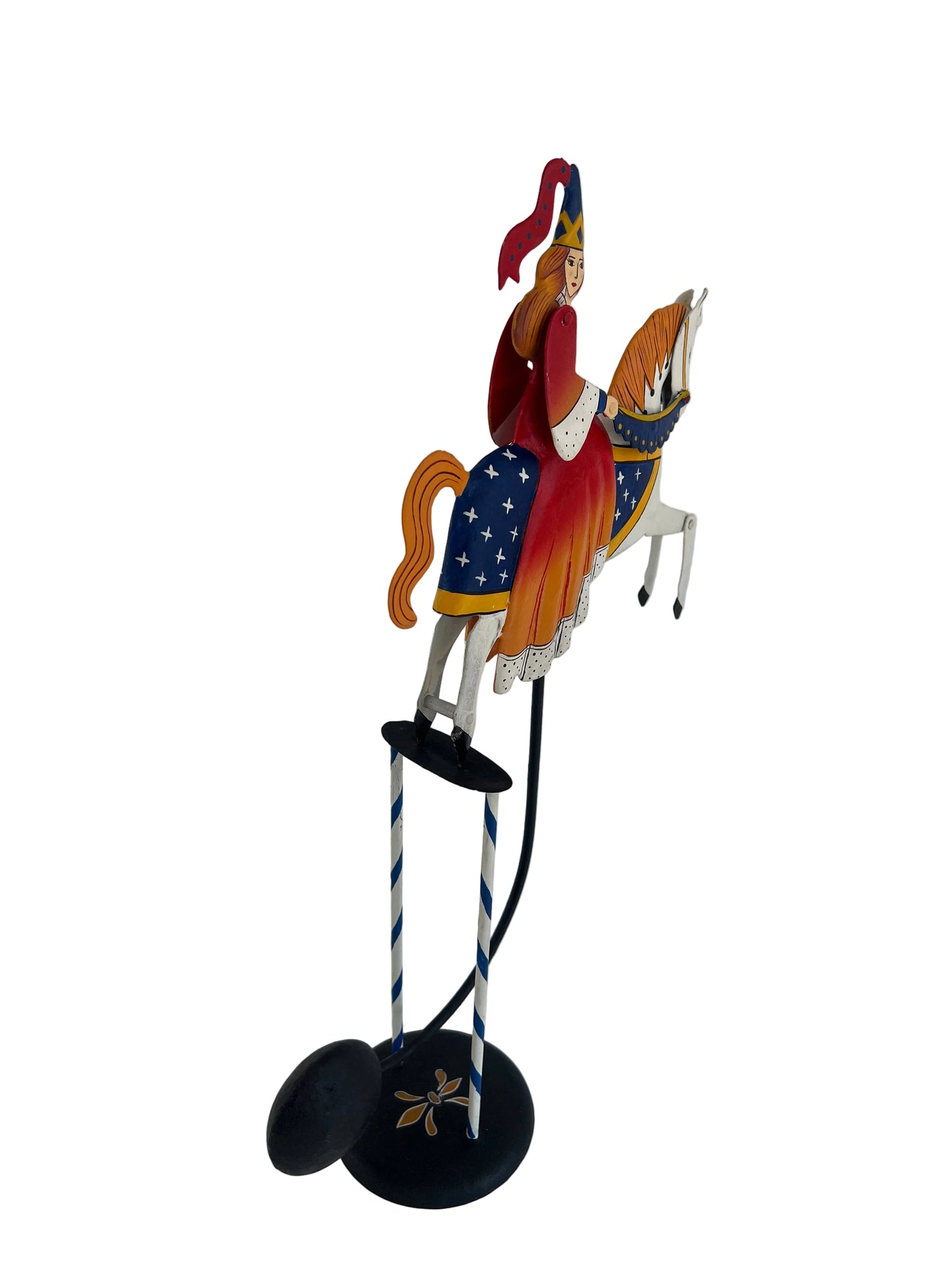 Pendulum Princess – Handmade Metal Fairytale Horse Balance Model